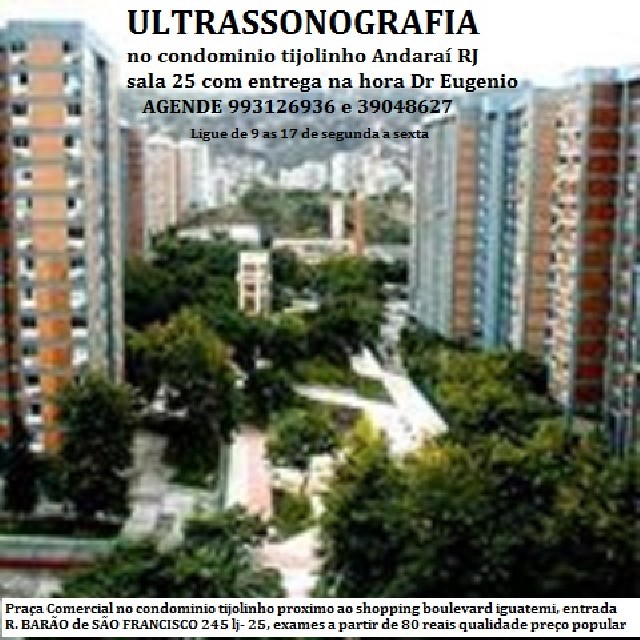 Ultrassonografia popular Tijuca-Andaraí RJ